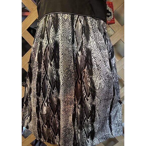 NWT TRIXXI Vtg Snakeskin Print Strapless Cocktail Dress Goth Y2K 90's Size 13 - Picture 4 of 10